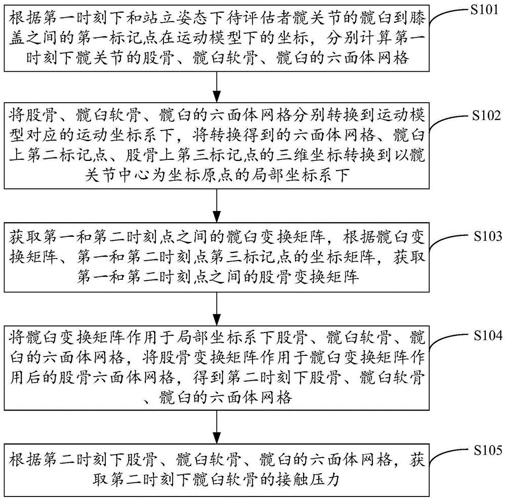 一种人体髋关节的运动受力变化评估方法及装置